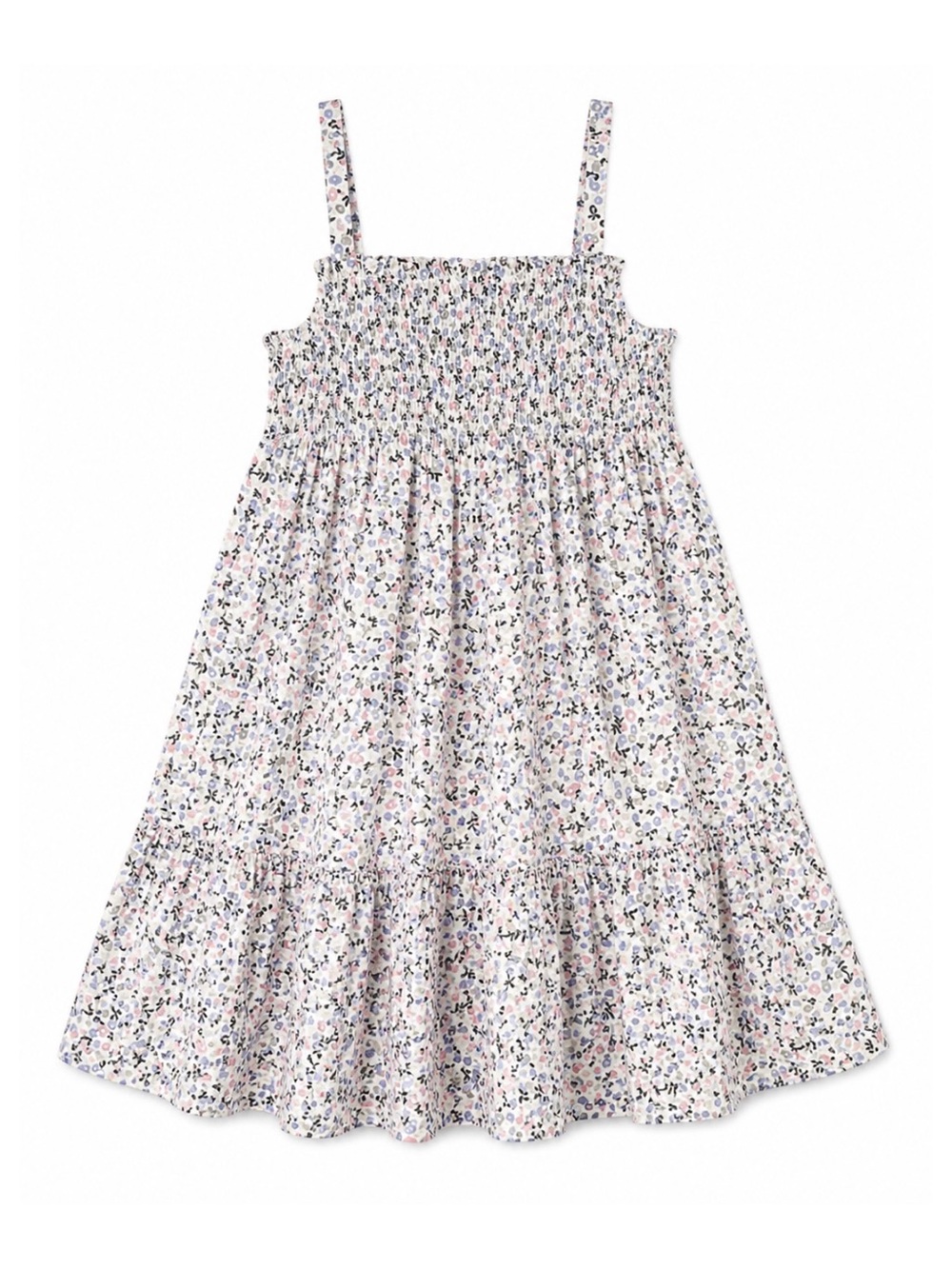 Kate Spade Colorful Floral Smocked Racerback Cotton Sundress Girls Size 8